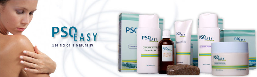 The PsoEasy line of products including creams, lotions, soap and shampoo.